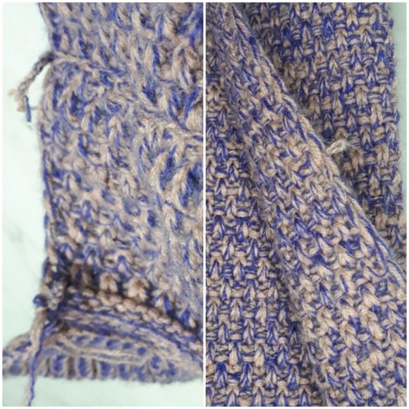 Mermaid Tail Knit Blanket Purple - Picture 5 of 7